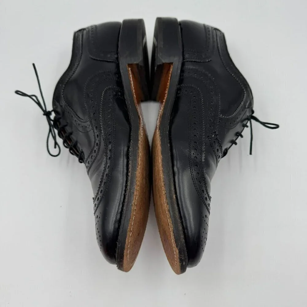 Allen Edmonds McAllister Wingtip Oxford Dress Shoes Black Mens Size 8D